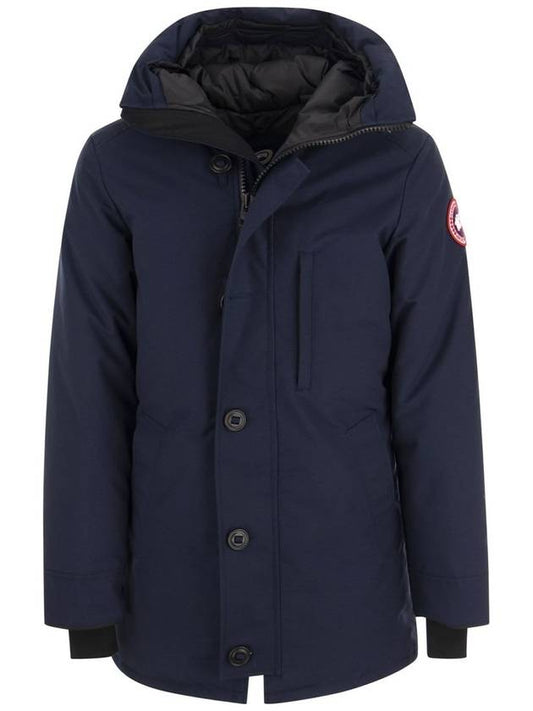 Chateau Logo Hooded Parka Navy - CANADA GOOSE - BALAAN 2