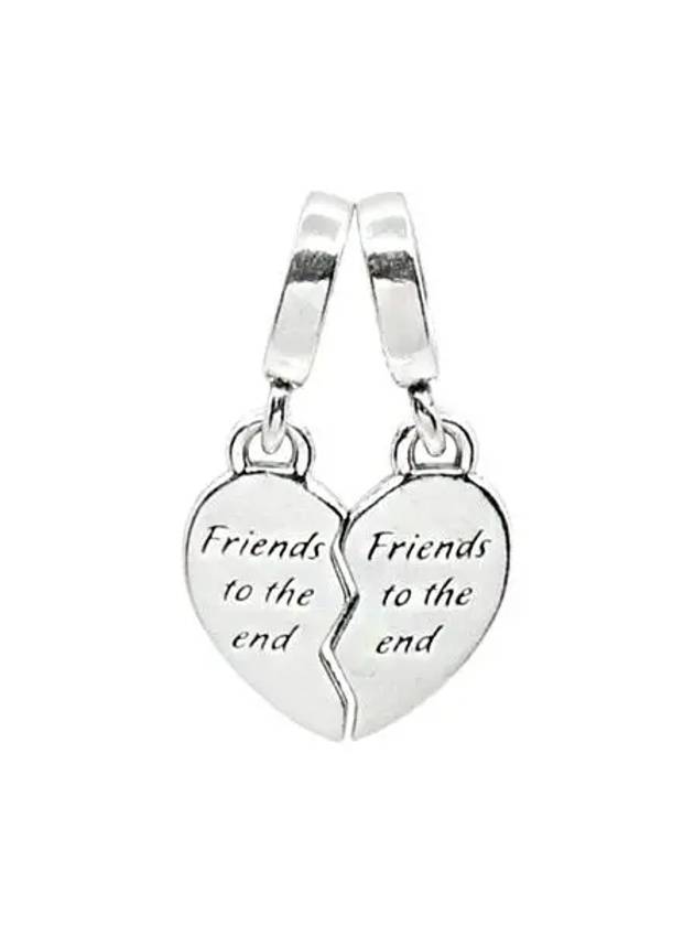 Friends Splittable Heart Dangle Bracelet Charm Silver - PANDORA - BALAAN 3