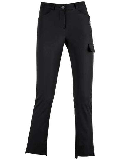 Women s unbalanced slit bootcut spandex golf pants MW4A266W - LUX GOLF - BALAAN 2