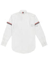 Armband Oxford Long Sleeve Shirt White - THOM BROWNE - BALAAN 3