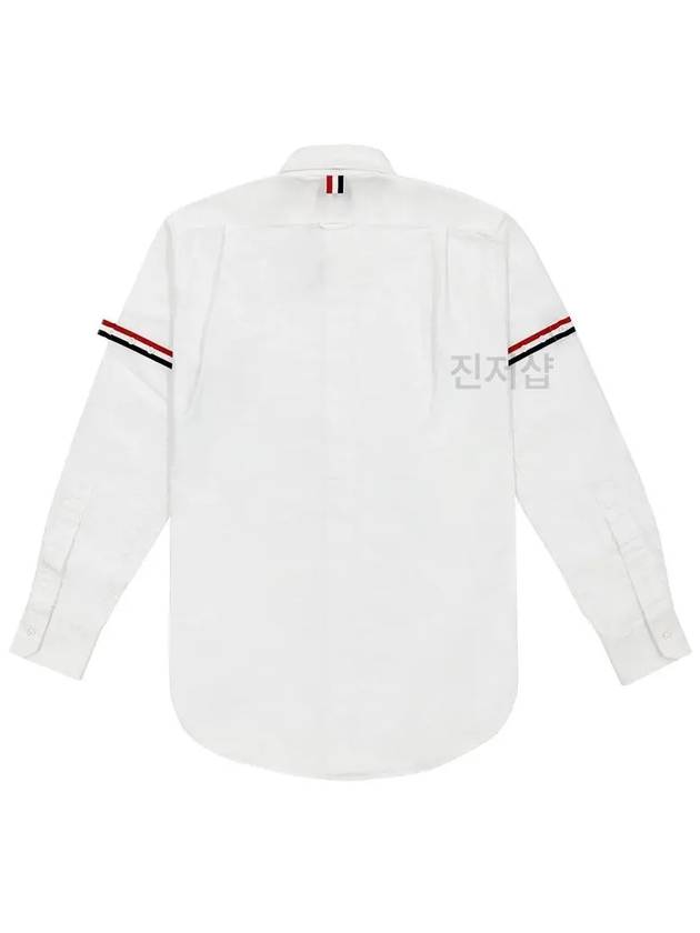 Armband Oxford Long Sleeve Shirt White - THOM BROWNE - BALAAN 3