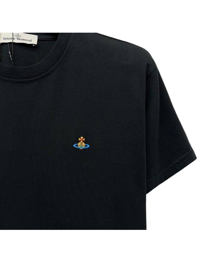 Chest ORB Logo Short Sleeve T-Shirt Black - VIVIENNE WESTWOOD - BALAAN 4