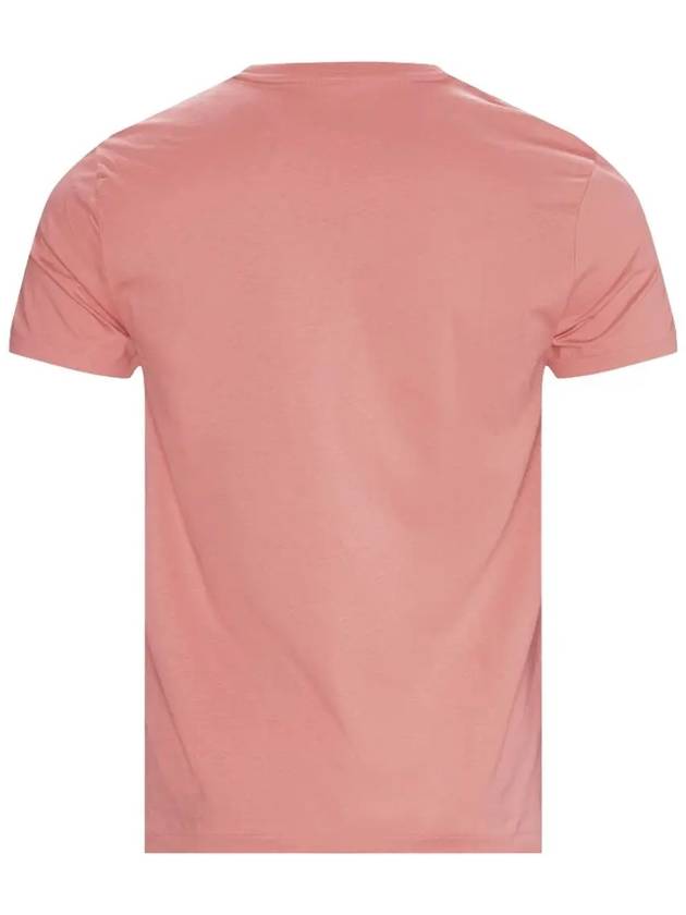 Men's Embroidered Central Pony Short Sleeve T-Shirt Pink - POLO RALPH LAUREN - BALAAN 4