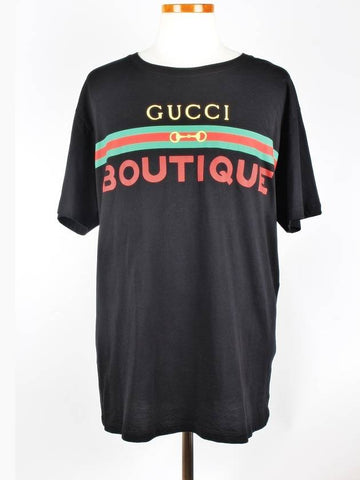 Boutique Horsebit Short Sleeve T Shirt M - GUCCI - BALAAN 1