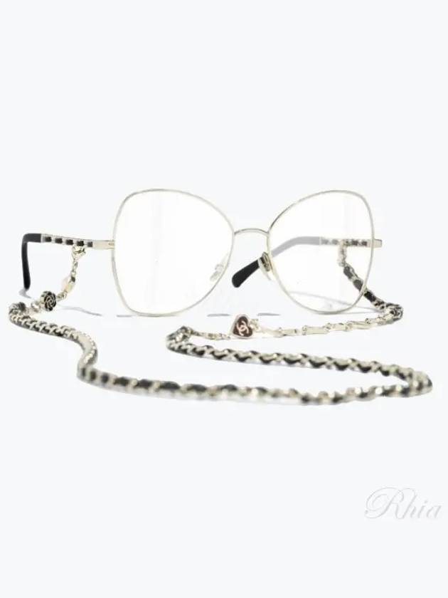 Eyewear chain strap butterfly glasses frame horn rim 2205Q Vista c124 - CHANEL - BALAAN 1