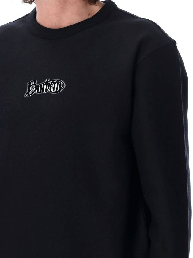 Logo Crew Neck Sweatshirt Coal - BURBERRY - BALAAN 4