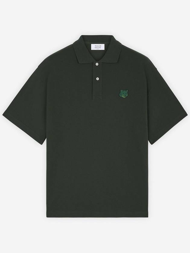 MAISON KITSUNÉ BOLD FOX HEAD PATCH OVERSIZED POLO - MAISON KITSUNE - BALAAN 1