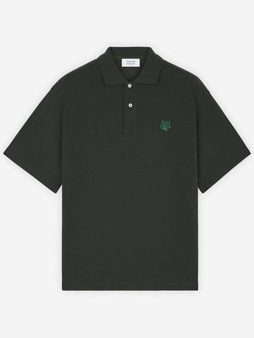 MAISON KITSUNÉ BOLD FOX HEAD PATCH OVERSIZED POLO - MAISON KITSUNE - BALAAN 1