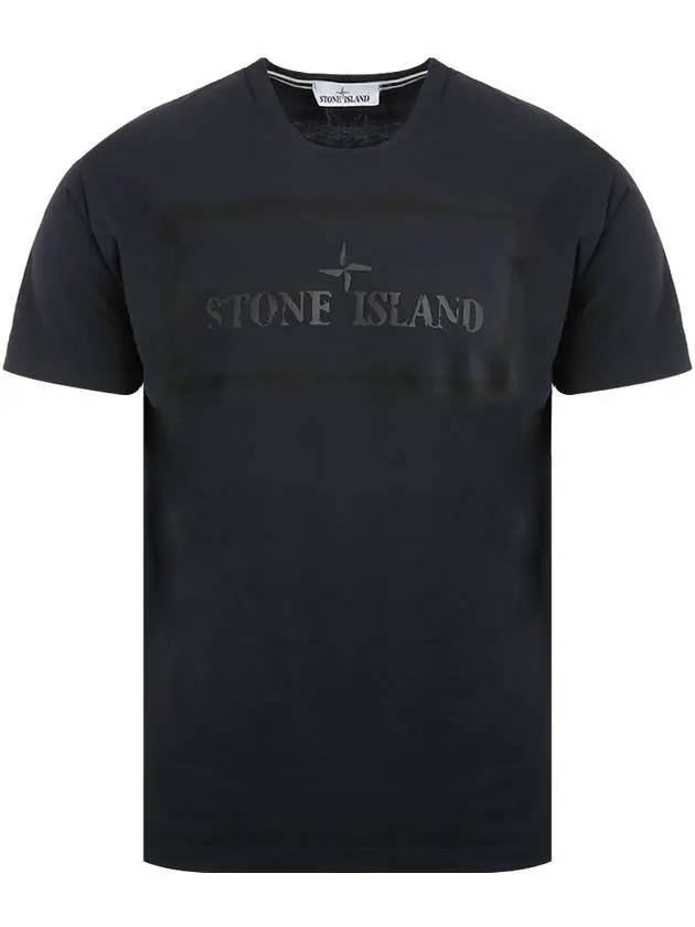 Stencil One Logo Short Sleeve T-Shirt Black - STONE ISLAND - BALAAN 1