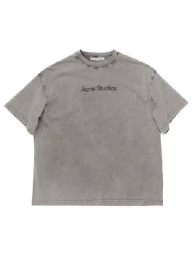 Fading logo relaxed fit short sleeve t shirt faded gray CL0303DJO - ACNE STUDIOS - BALAAN 2