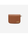 Vagabond Compact Alpina Calf Leather Half Wallet Tan - DELVAUX - BALAAN 1