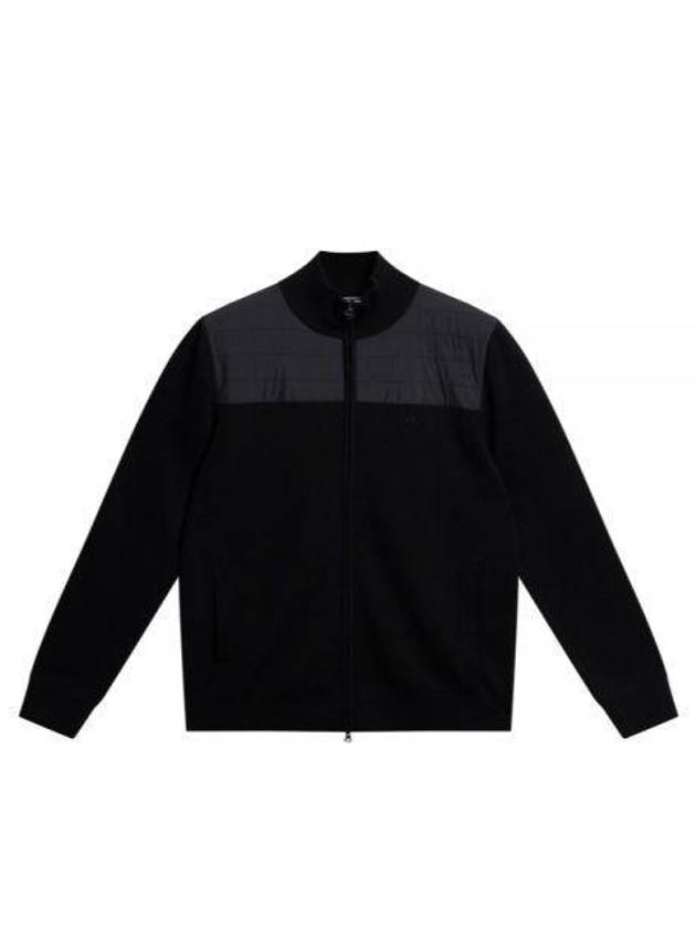 Bridge Knit Hybrid Sweater Black - J.LINDEBERG - BALAAN 2