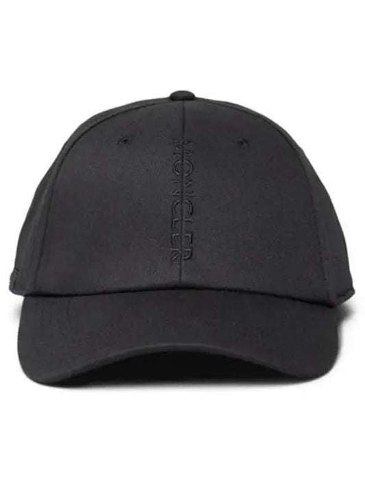 091 3B00008 0U082 999 Logo Embroidered Baseball Cap Black Hat TJ 271098 - MONCLER - BALAAN 1