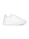 Oversized Leather Tab Low Top Sneakers White - ALEXANDER MCQUEEN - BALAAN 3