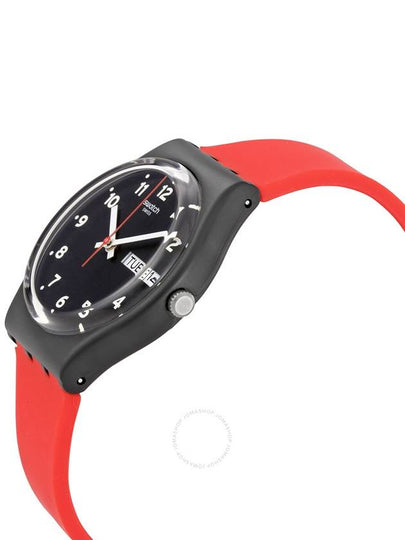 Swatch Red Grin Black Dial Red Silicone Ladies Casual Watch GB754 - SWATCH - BALAAN 2