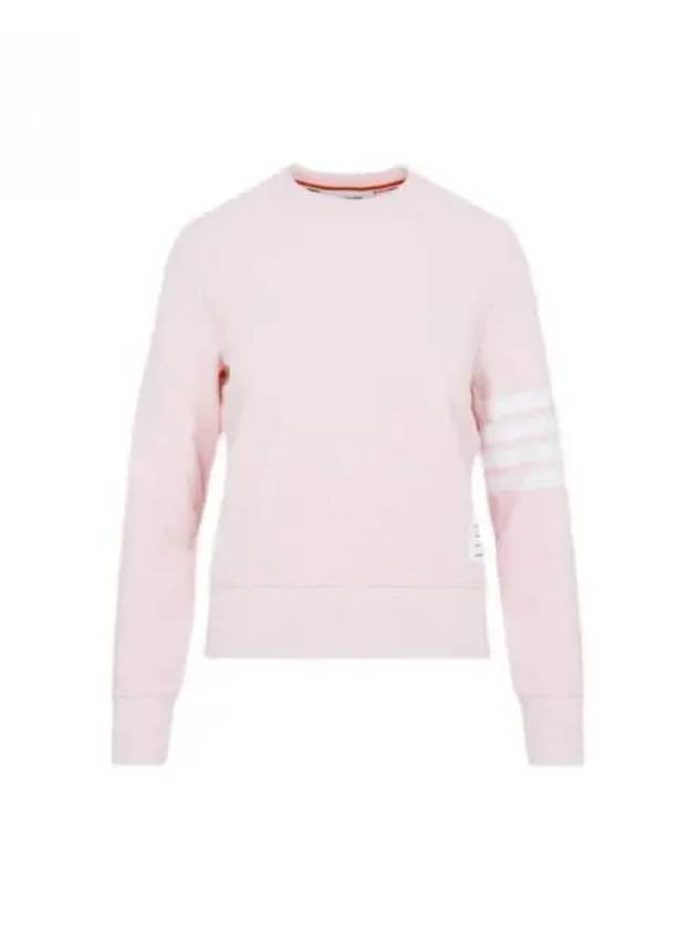 Ottoman Rib 4-Bar Crew Neck Sweatshirt Pink - THOM BROWNE - BALAAN 2