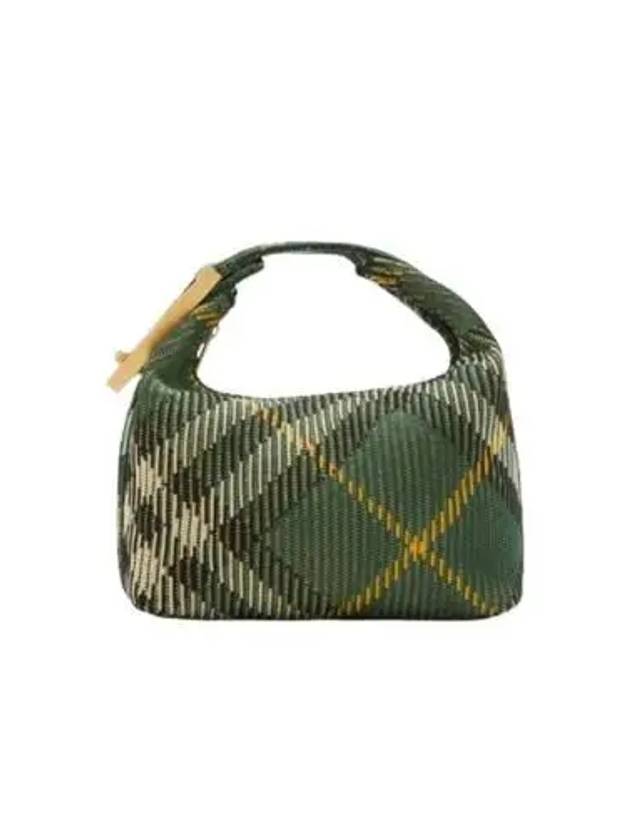 Peg Medium Check Pattern Duffel Bag Green - BURBERRY - BALAAN 2