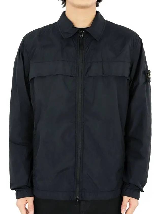 Garment Dyed Crinkle Reps R-NY Jacket Blue - STONE ISLAND - BALAAN 2