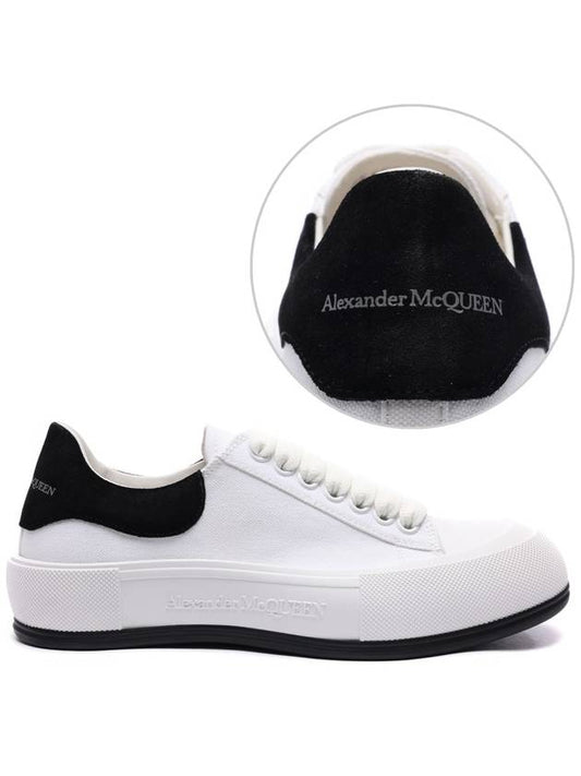 Deck Plimsol Low Top Sneakers White - ALEXANDER MCQUEEN - BALAAN 2