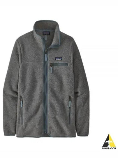 Women's Retro Pile Fleece Zip-up Jacket Salt Grey - PATAGONIA - BALAAN 2