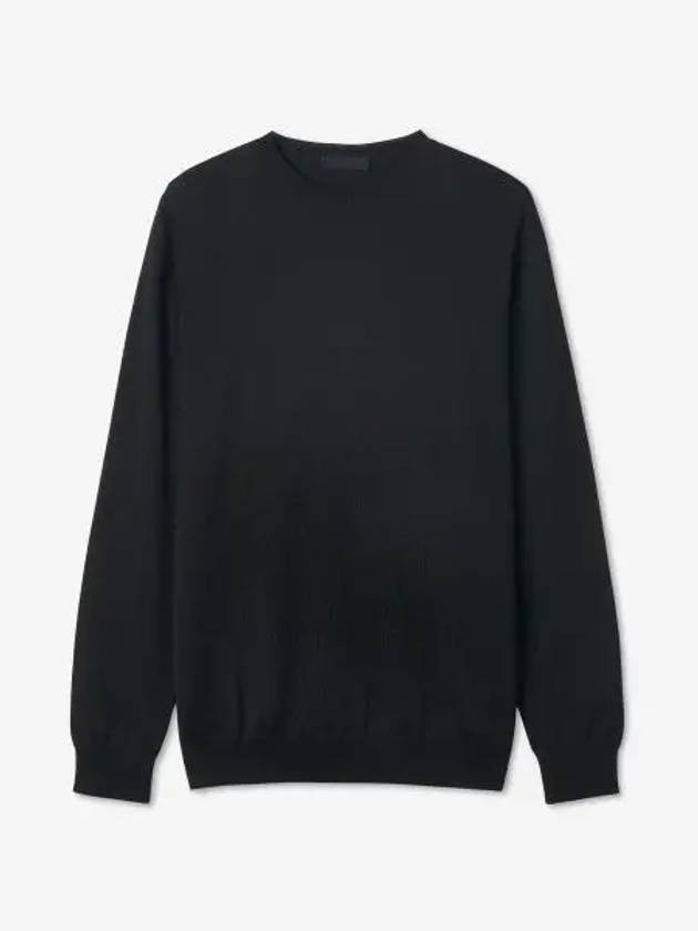 Fine Knit Black W1005R01BLK - WARDROBE.NYC - BALAAN 1