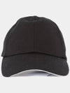 Embroidered Logo Ball Cap Black - COURREGES - BALAAN 3