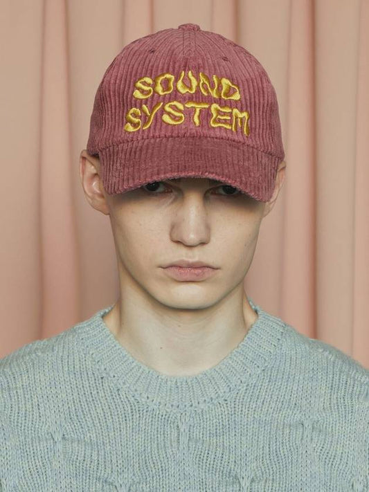 Sound Corduroy Ball Cap Pink - UNALLOYED - BALAAN 2