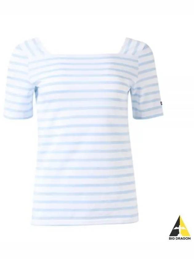 Pleneuf Square Neck Sailor Short Sleeve T-Shirt Neige Ciel - SAINT JAMES - BALAAN 2