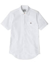 Men's Logo Classic Short Sleeve Shirt White - VIVIENNE WESTWOOD - BALAAN 5