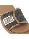 FF Baguette Slide Slippers Brown - FENDI - BALAAN 9