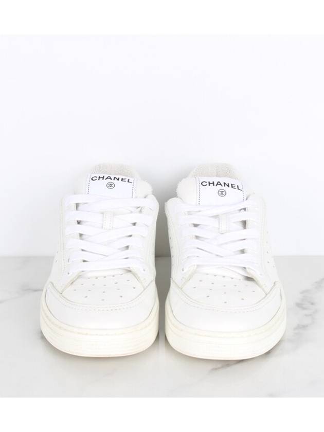 Nell back logo shearling sneakers 39 260 - CHANEL - BALAAN 3