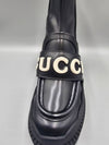 Lettering Logo Leather Chelsea Boots Black - GUCCI - BALAAN 8