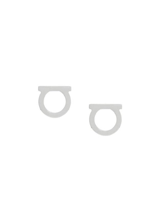 Gancini Earrings Silver - SALVATORE FERRAGAMO - BALAAN 1