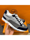 Men s Hermes Trail Sneakers Calfskin Navy Gray - CHANEL - BALAAN 3