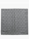 GG Jacquard Pattern Two-Tone Wool Silk Muffle Grey - GUCCI - BALAAN 3