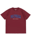 VINT ARCH LOGO T SHIRTS BURGUNDY - POLYGRAM - BALAAN 4