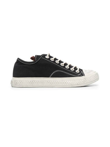 Ballow Tumbled Low Top Sneakers Black - ACNE STUDIOS - BALAAN 1