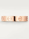 Love Wedding Band Ring Pink Gold - CARTIER - BALAAN 6