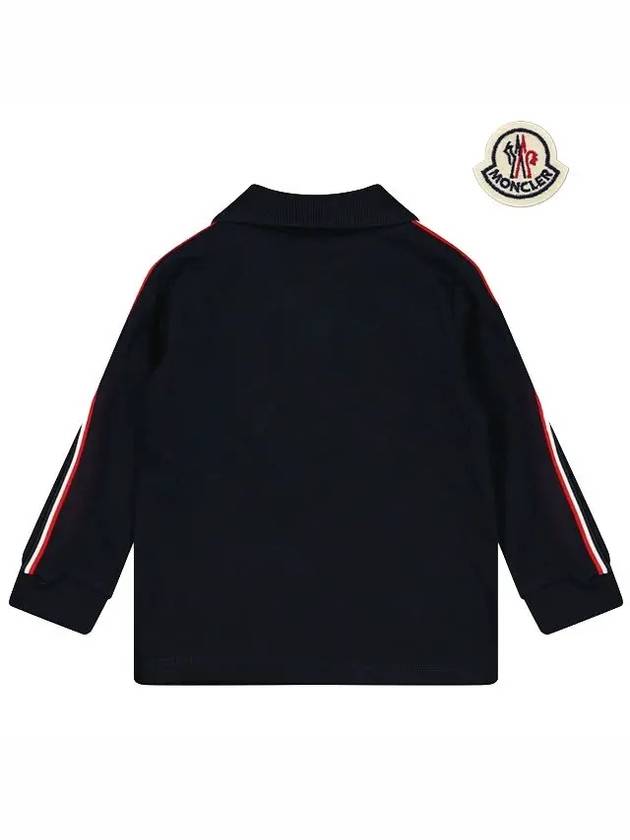 Baby Polo Long Sleeve T Shirt Night Blue 8B00001 89AL2 778 - MONCLER - BALAAN 3