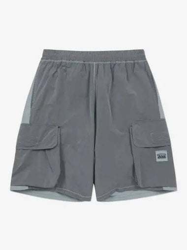 Nylon Hybrid S Shorts Pants Gray Blue STAR30157GRYBL - ARIES - BALAAN 1