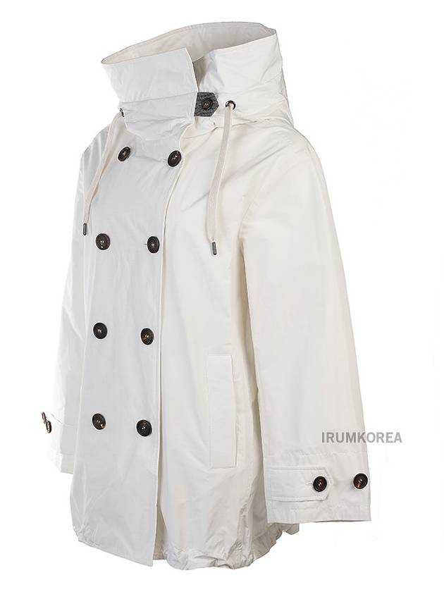 Women's Hooded Jacket White - BRUNELLO CUCINELLI - BALAAN 3