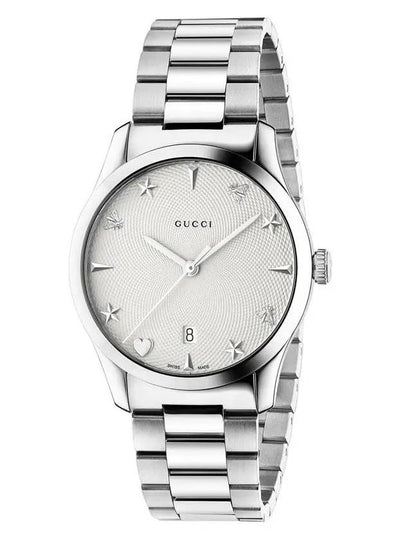 G Timeless Dial Stainless Steel Watch Silver - GUCCI - BALAAN 2