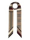 Montage Print Silk Skinny Scarf Archive Beige - BURBERRY - BALAAN 2