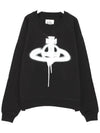 Spray ORB Raglan Sweatshirt Black - VIVIENNE WESTWOOD - BALAAN 3