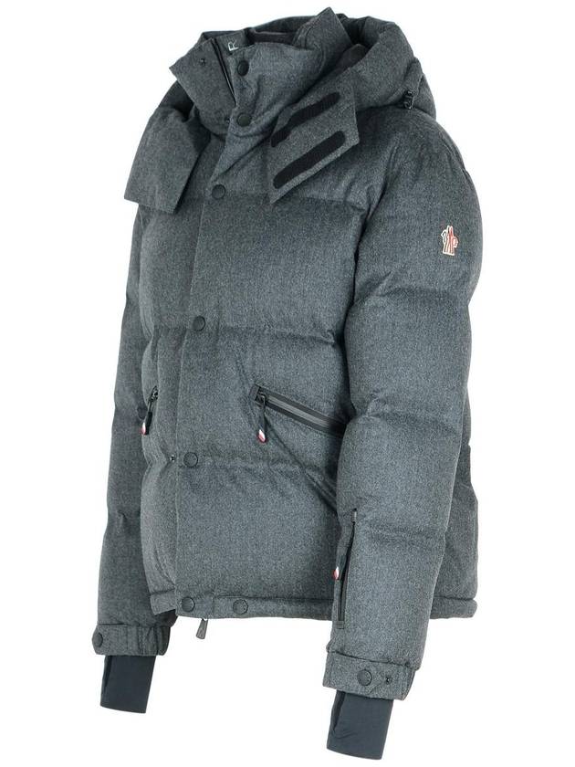 Krun ski hood down padding gray - MONCLER - BALAAN 3