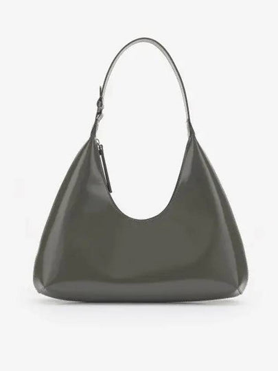 Amber Semi Patent Shoulder Bag Dark Green - BY FAR - BALAAN 2