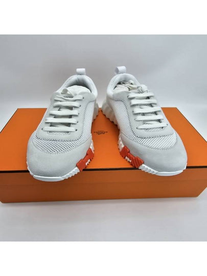 Bouncing Mesh Low Top Sneakers Blanc White - HERMES - BALAAN 2