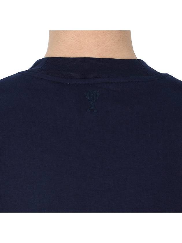 Alexandre Mattiussi Embroidered Logo Sweatshirt Navy - AMI - BALAAN 9