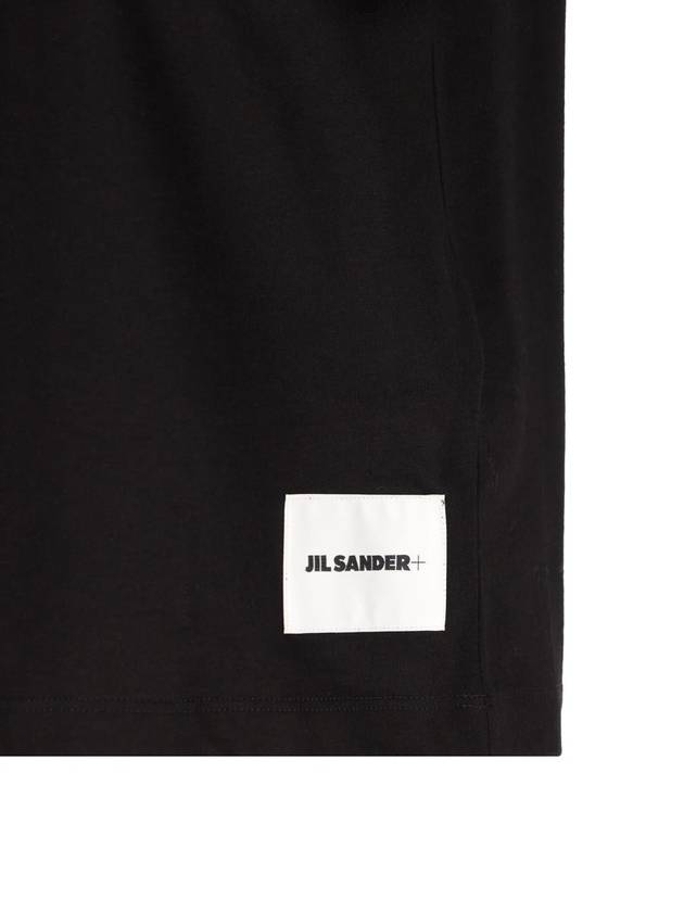 Logo Label Cotton 3 Pack Short Sleeve T-Shirt Black - JIL SANDER - BALAAN 4