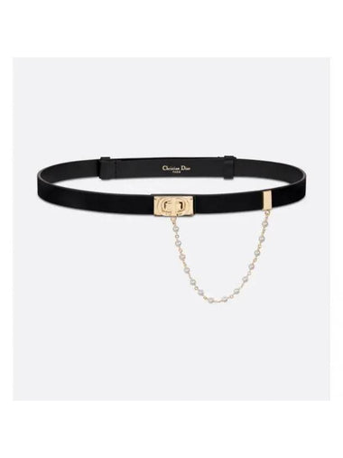 Caro  20MM Smooth Calfskin Belt Black - DIOR - BALAAN 1